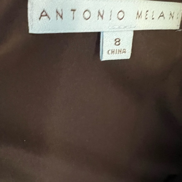 Antonio Melani Black Dress Size 8 Classy Sleeveless Zip Back Elegant - Picture 8 of 8